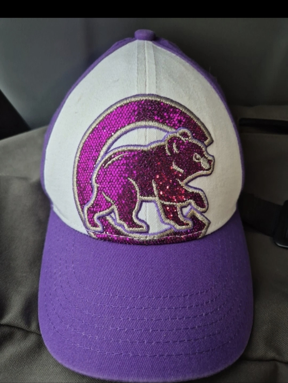 Chicago Cubs Hat Youth One Size Purple New Era Cap MLB Baseball